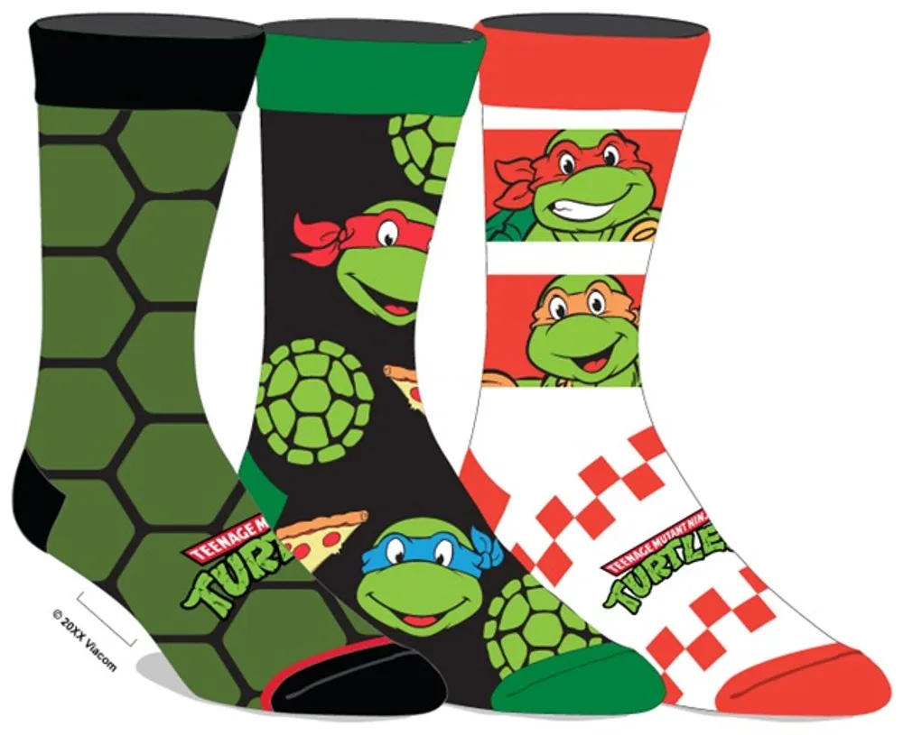 Teenage Mutant Ninja Turtles Socks - Gift Box, 3 Pack 