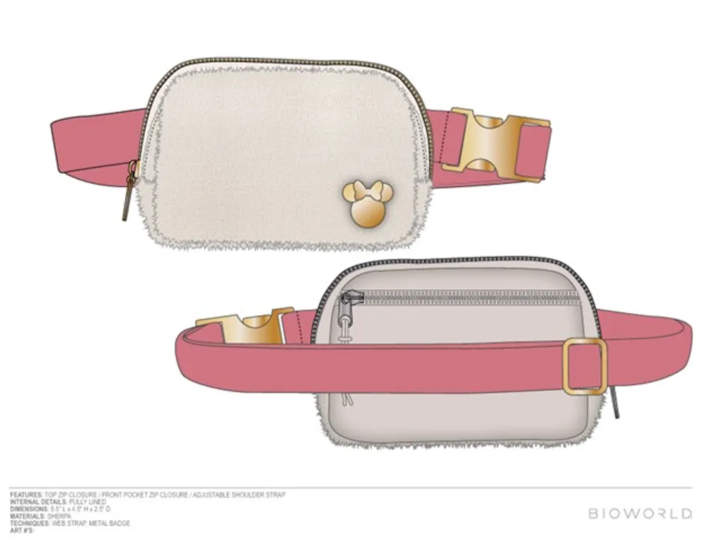 Minnie Mouse Sharpa Belt Bag 