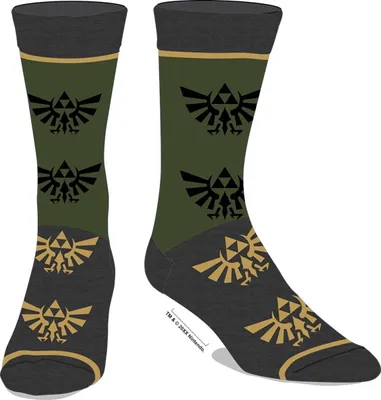 The Legend of Zelda: Olive Crew Socks 