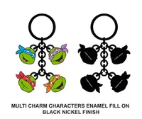 Teenage Mutant Ninja Turtles Charms Keychain 