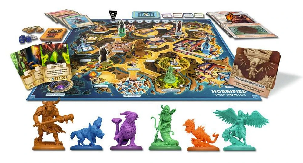 Horrified: Greek Monsters Cooperative Strategy Board Game 