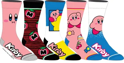 Kirby Mens Crew Socks - 5 Pack 