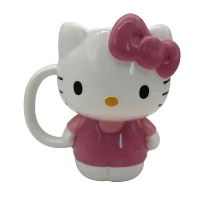 Hello Kitty Pink Outfit 3D Scultped Mug 