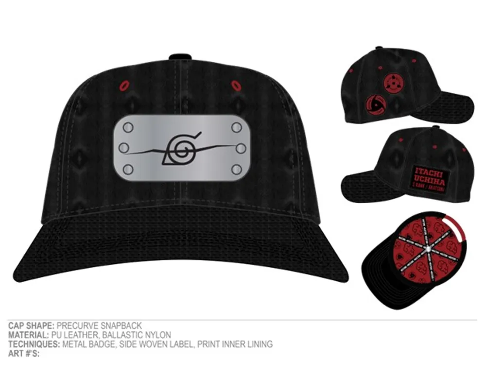 Naruto Metal Badge Snapback 