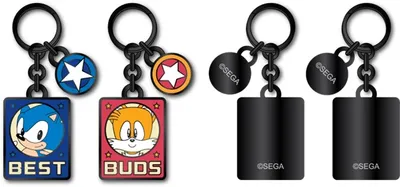 Sonic The Hedgehog: Best Buds Keychain - Sonic & Tails 2 Pack 