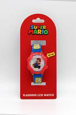 Super Mario Flashing LCD Kids Watch 