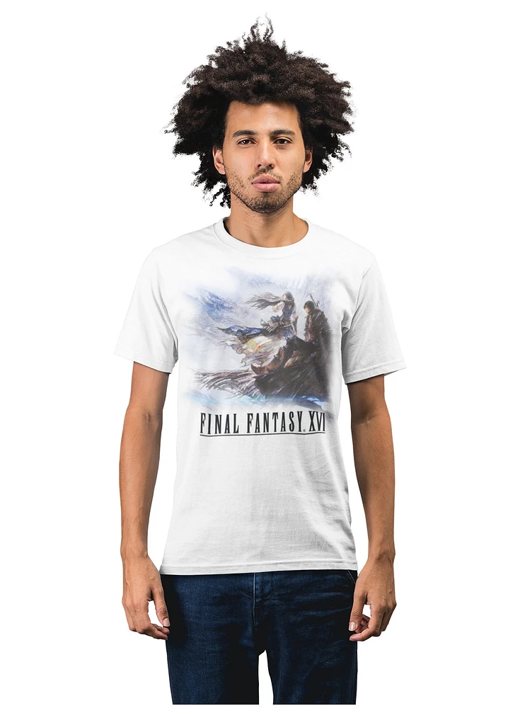 Final Fantasy XVI T-Shirt unisexe en coton blanc - TG - Exclusivité GameStop!