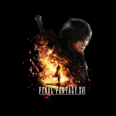 Final Fantasy XVI T-Shirt unisexe en coton noir - TTG - Exclusivité GameStop!