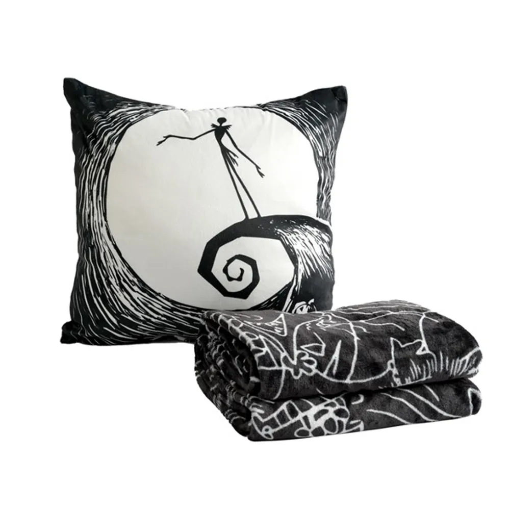 The Nightmare Before Christmas Décor Cushion and Throw Set 