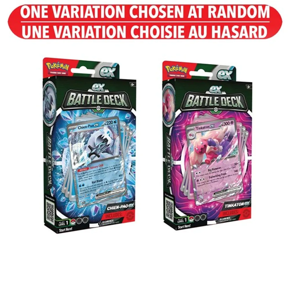 Pokémon Trading Card Game - Chienpao or Tinkaton Battle Deck – One Variation Chosen at Random