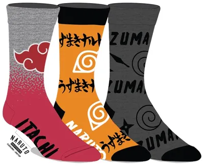 Naruto Box Socks 3 Pair 