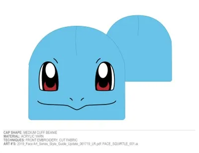 Pokemon: Squirtle Face Blue Beanie 