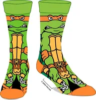 Teenage Mutant Ninja Turtles: Michelangelo 360 Crew Socks 