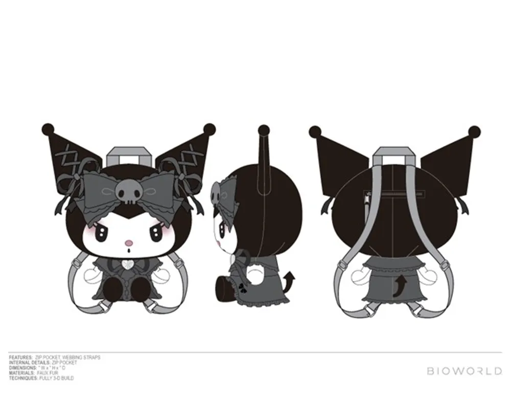 Sanrio Kuromi Plush Backpack 