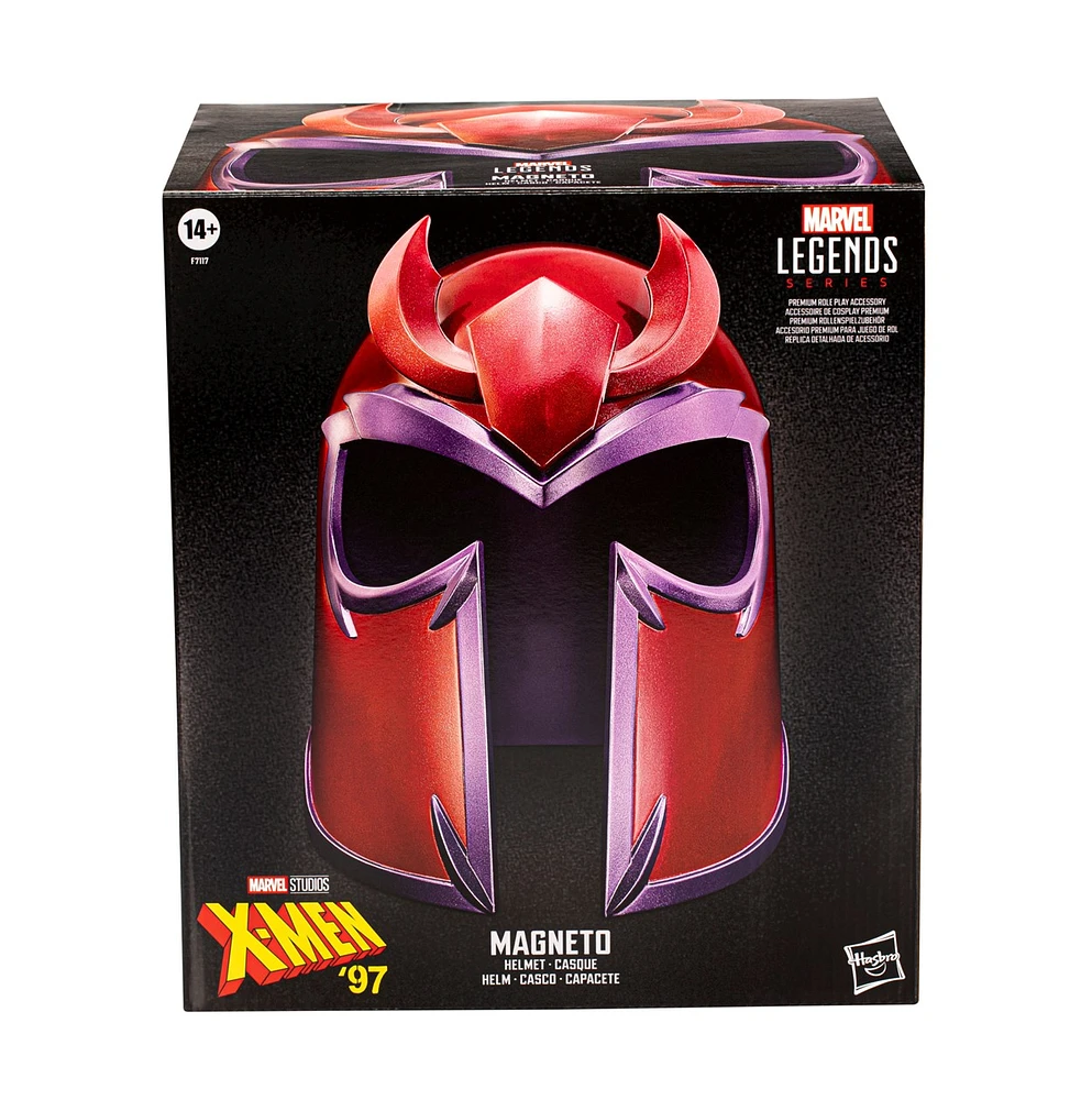 Marvel Legends Series, casque de cosplay premium de Magneto 