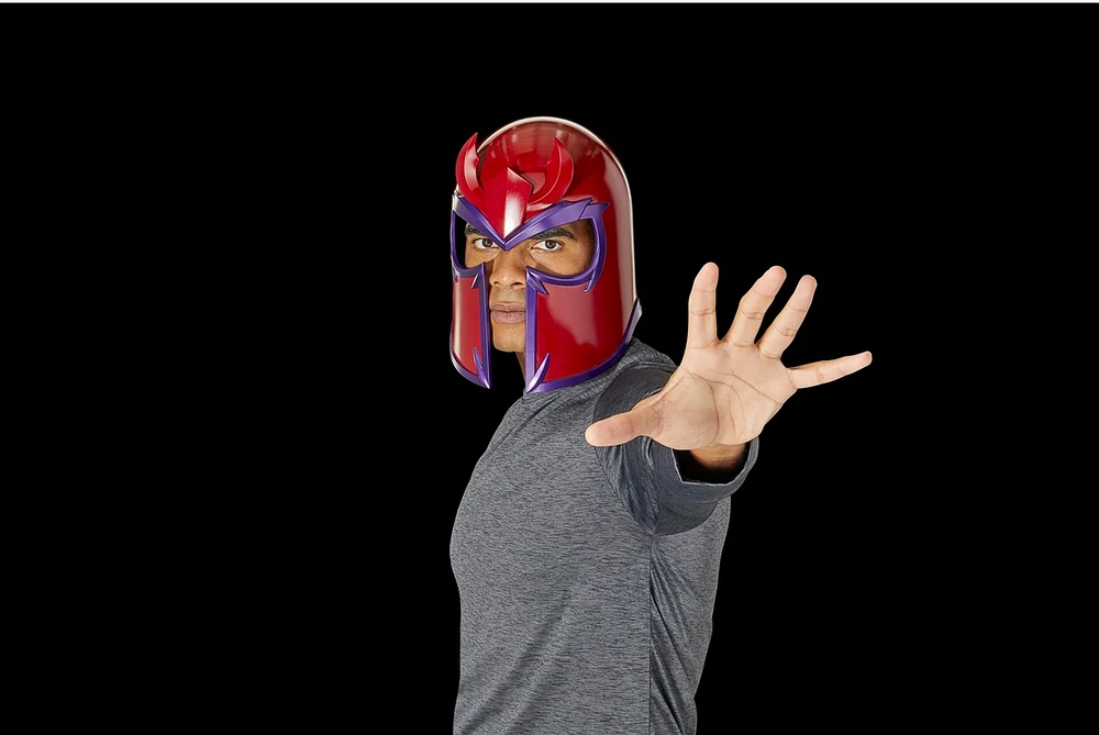 Marvel Legends Series, casque de cosplay premium de Magneto 