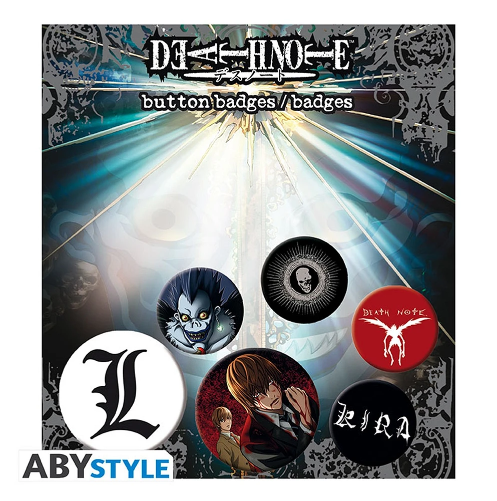 Death Note Pin Set - 6pc 