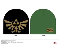 The Legend of Zelda: Reversible Beanie, Black/Green 