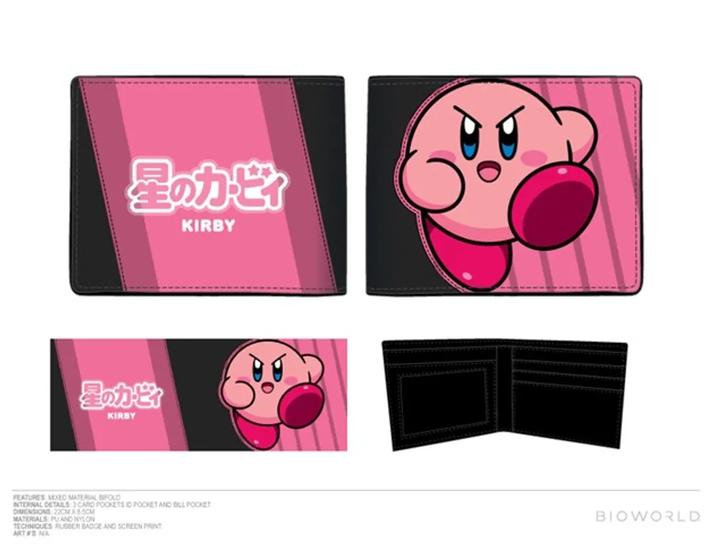 Kirby Pink & Black Wallet 