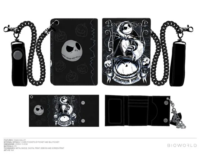 The Nightmare Before Christmas: Jack Wallet with Chain 