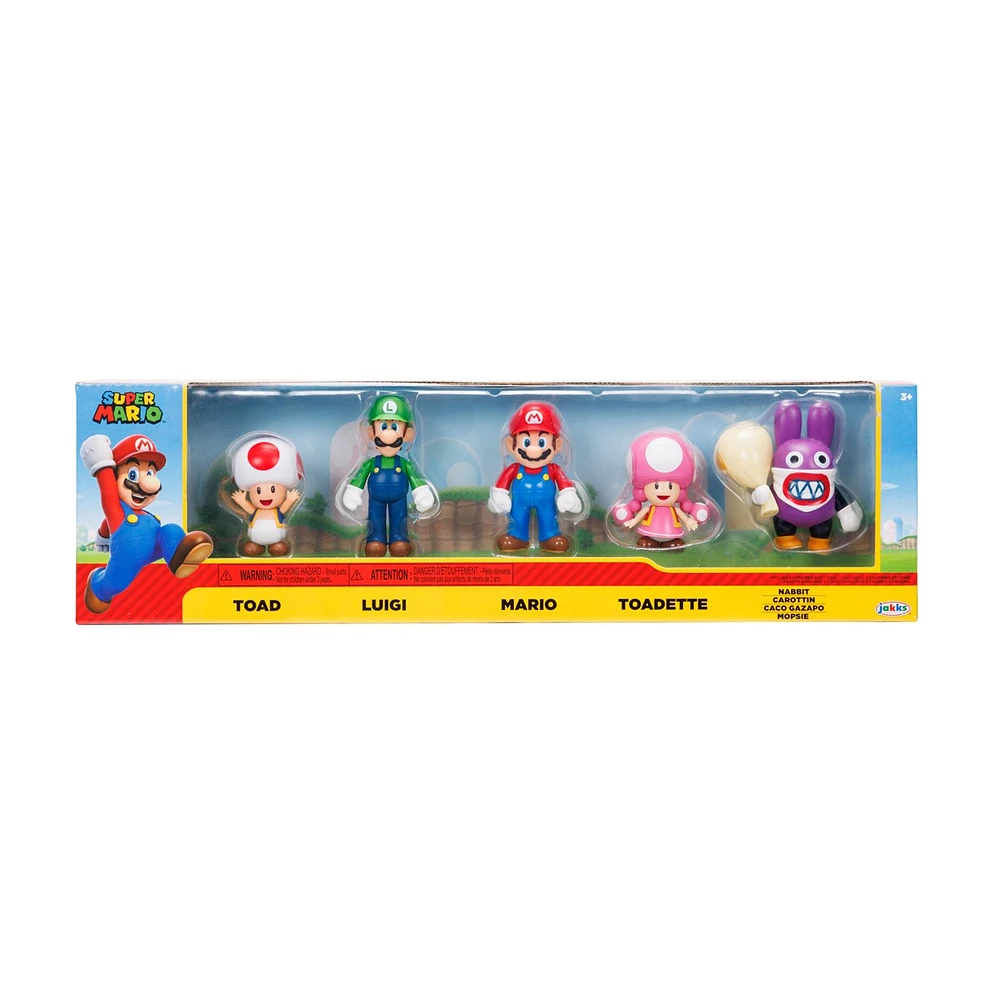 Nintendo 2.5 Inch Playable Figures 5 Pack 