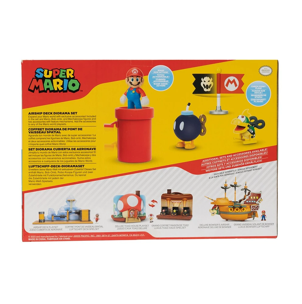 World of Nintendo Super Mario Airship Deck Diorama Set 