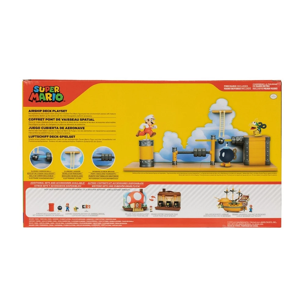 World of Nintendo Super Mario Airship Deck Playset 