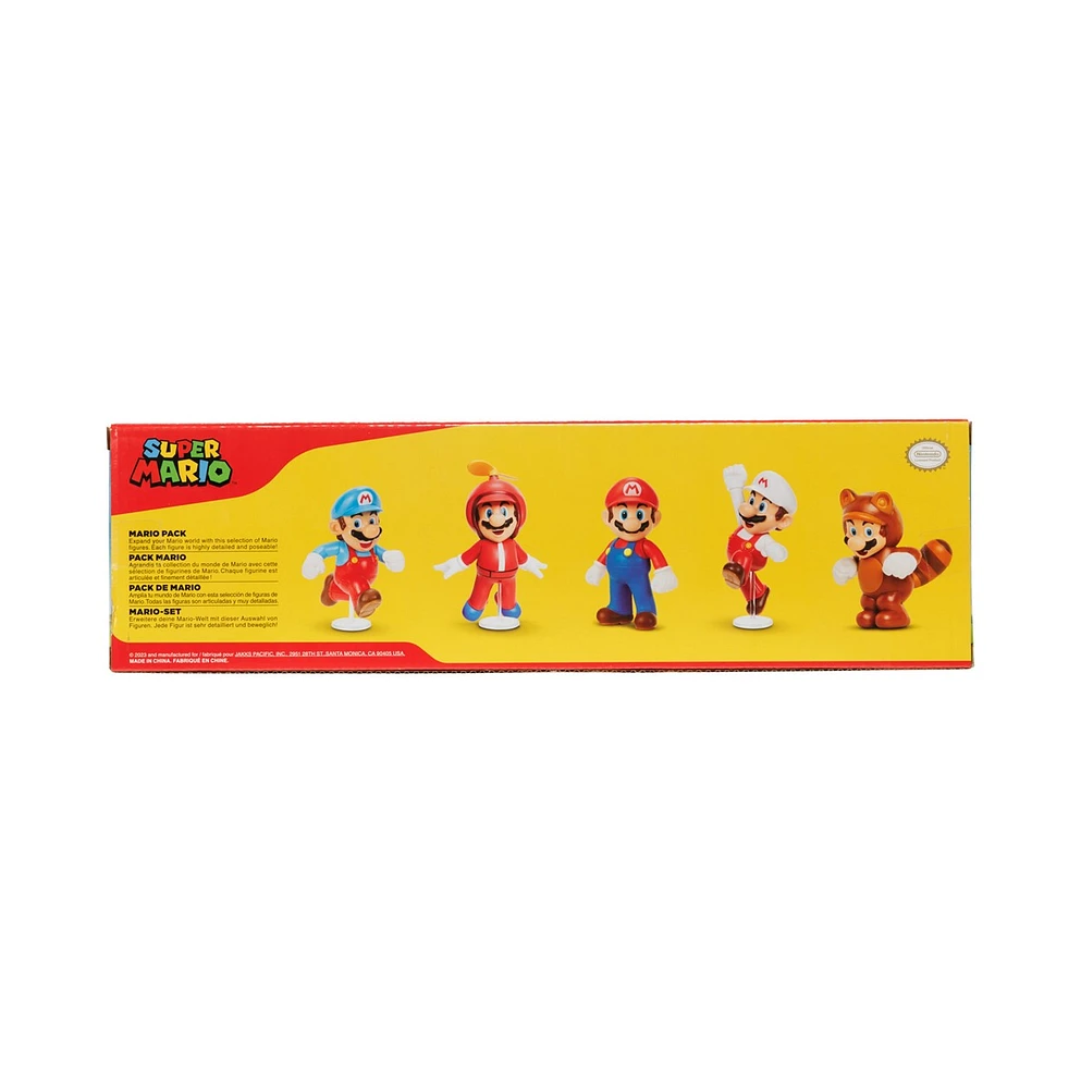 Nintendo Super Mario 2.5 Inch Figures 5 Pack 