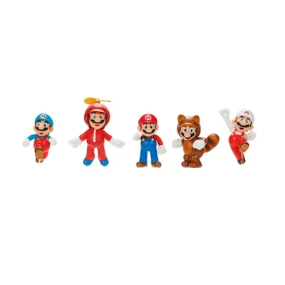 Nintendo Super Mario 2.5 Inch Figures 5 Pack 