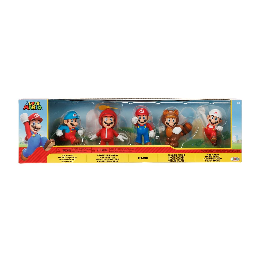 Nintendo Super Mario 2.5 Inch Figures 5 Pack 