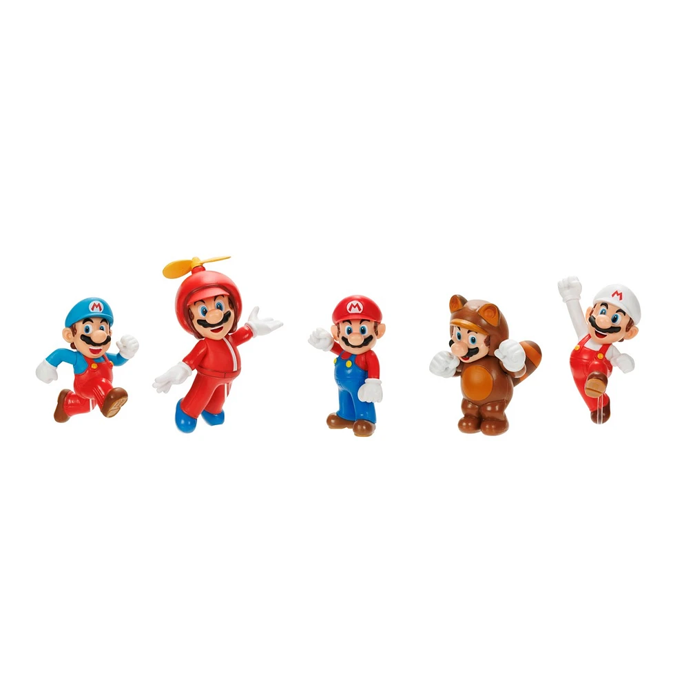 Nintendo Super Mario 2.5 Inch Figures 5 Pack 