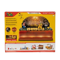 Nintendo Super Mario Deluxe Bowser Battle Action Figure Playset 