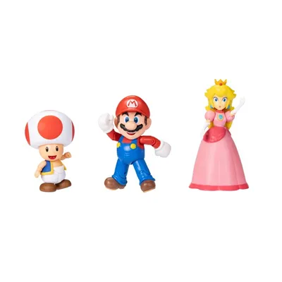 Super Mario and Friends 4-Inch Figures 3 Pack 