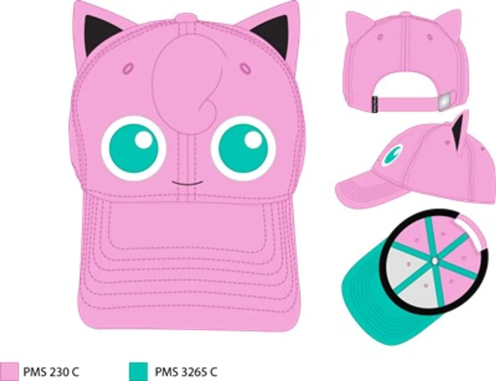 Pokemon: Jigglypuff Face Pink Cap 