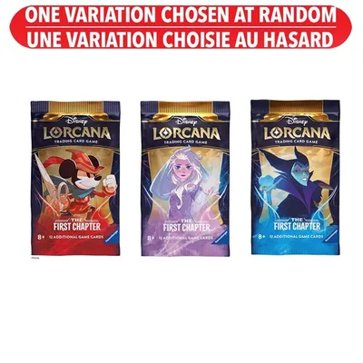 Lorcana Trading Card Game: The First Chapter- Booster Pack – One Variation Chosen at Random