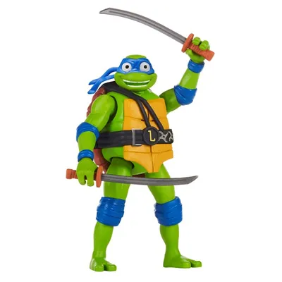 Teenage Mutant Ninja Turtles Movie: Mutant Mayhem Leonardo Deluxe Ninja Shouts Figure 