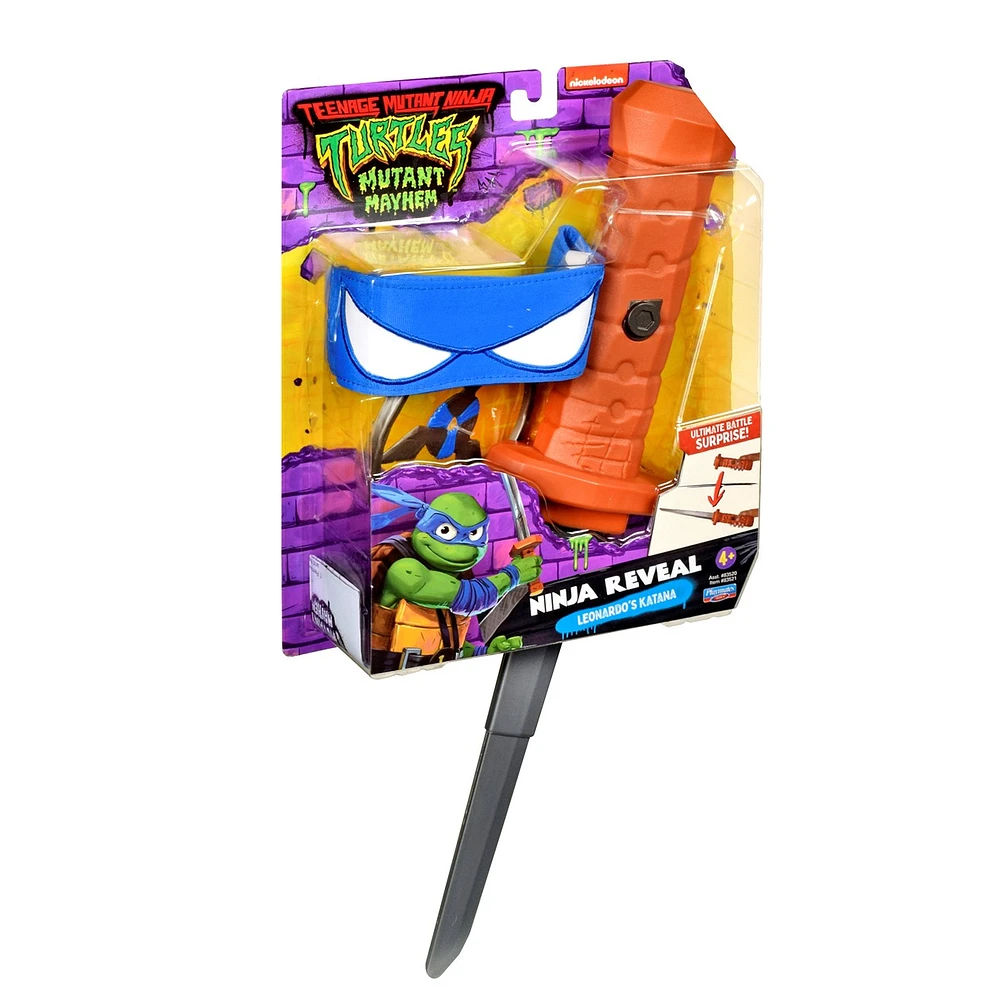 Teenage Mutant Ninja Turtles Movie: Mutant Mayhem Leonardo Katana Sword Basic Role Play Set 