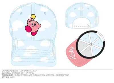 Kirby Cloud Print Hat 