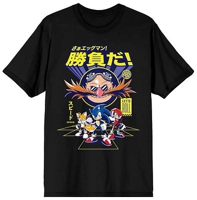 Sonic the Hedgehog: Sonic Trio & Dr. Eggman Black T-Shirt