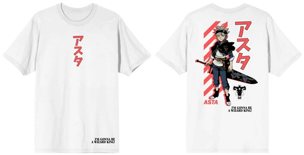 Black Clover: Asta White T-Shirt - XXL