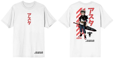 Black Clover: Asta White T-Shirt - XXL 