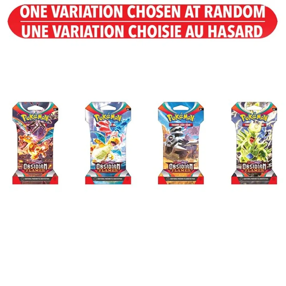 Pokémon: Scarlet and Violet Obsidian Flames Booster Pack – One Variation Chosen at Random