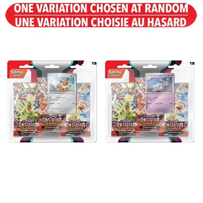 Pokemon: Scarlet & Violet - Obsidian Flames - Three-Booster Blister Pack – One Variation Chosen at Random