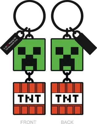 Minecraft: Creeper TNT Keychain 