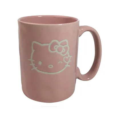 Hello Kitty Face Sculpted Mug (Pink)