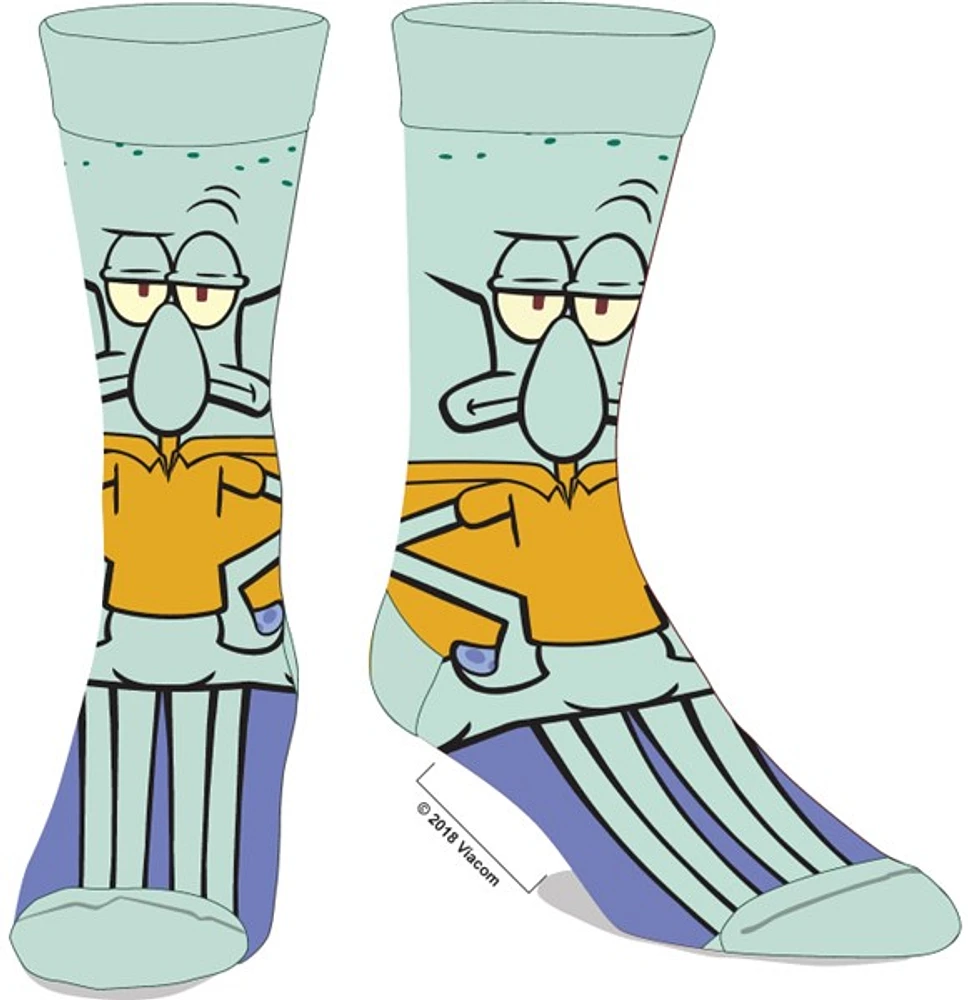 Spongebob Squarepants: Squidward 360 Crew Socks 