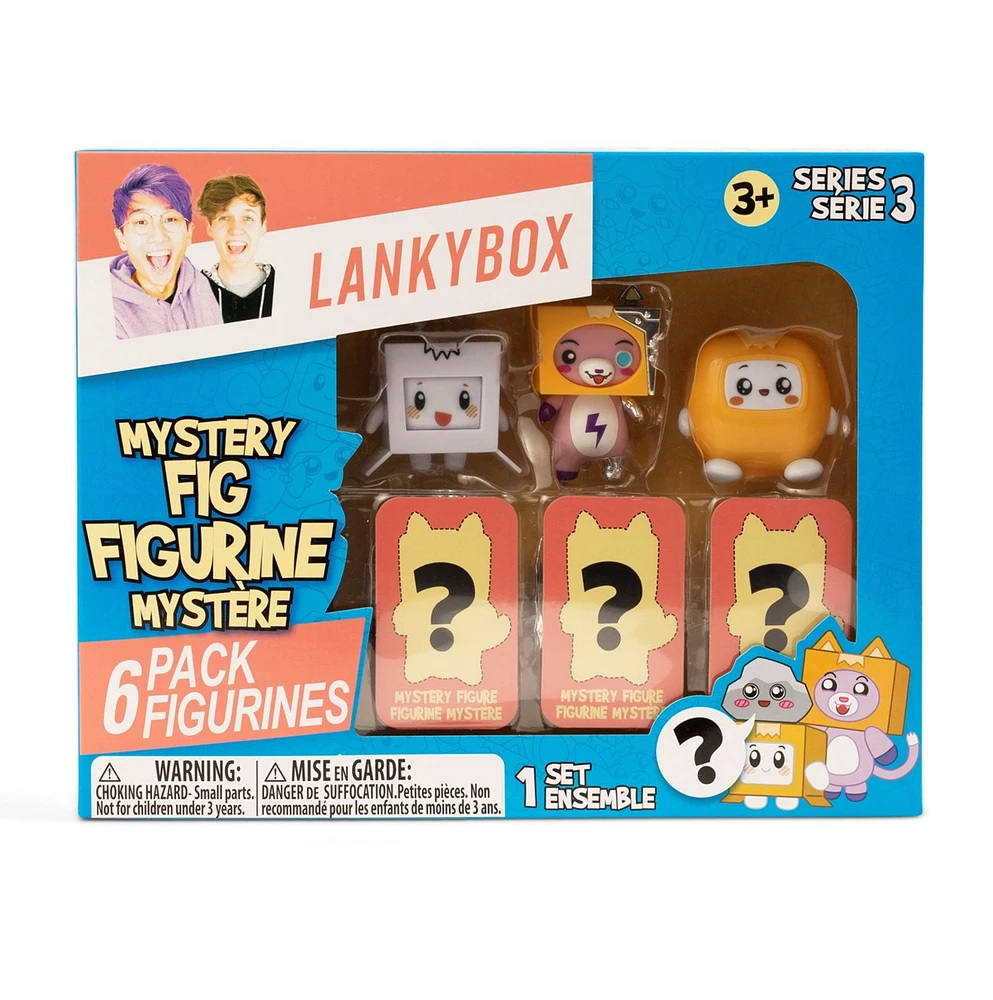LankyBox Mystery Figures Series 3 - 6 Pack - Assorted – One Variation Chosen at Random