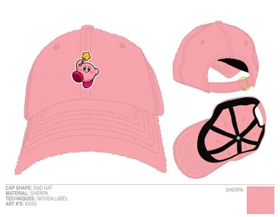 Kirby Pink Sharpa Cap 