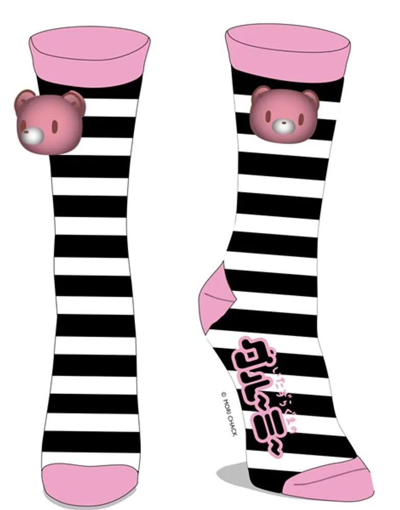 Gloomy Bear Stripe Plush Socks 