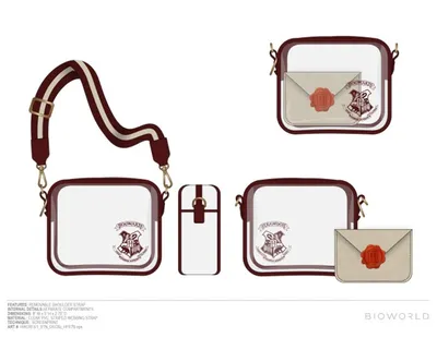 Harry Potter Clear Crossbody Bag with Coin Purse 